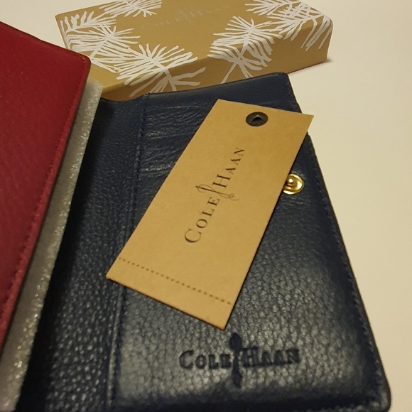 Cole Haan Tech Snap Wallet Red / Black NWT - Picture 6 of 15